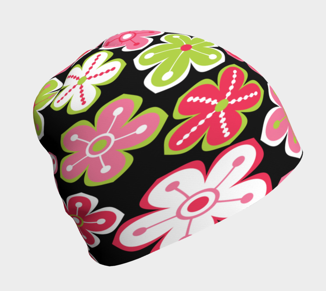 Aperçu de Candy Colored Flowers Beanie #1