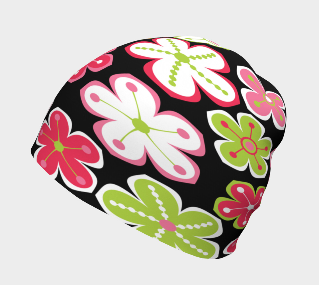 Aperçu de Candy Colored Flowers Beanie #2