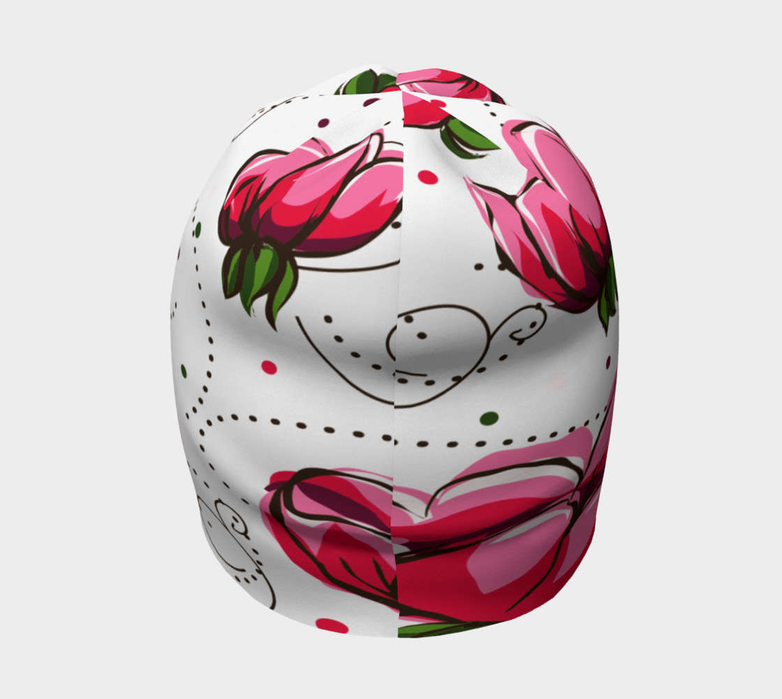 Aperçu de Watercolor Flowers Beanie #4
