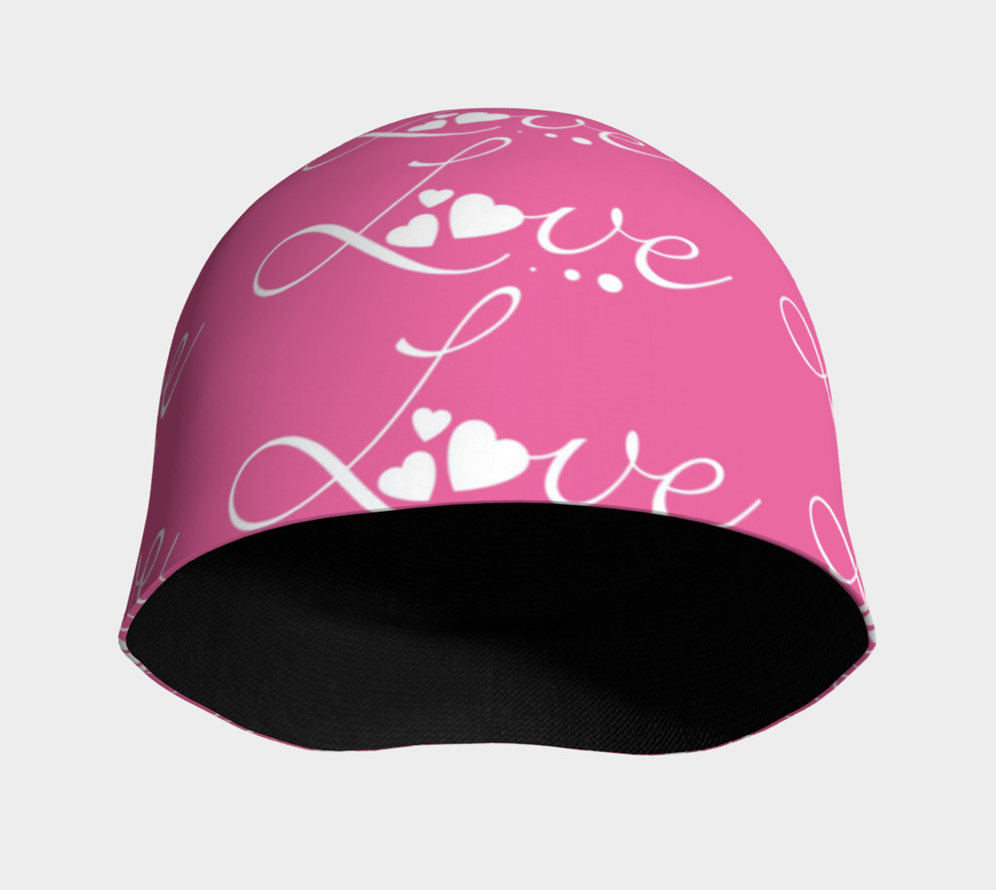 Aperçu de Hot Pink Love 2 Beanie #3