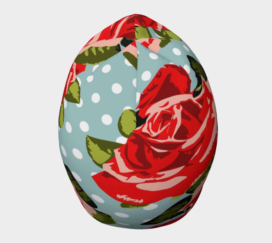 Red Roses On Polka Dots Beanie preview #5