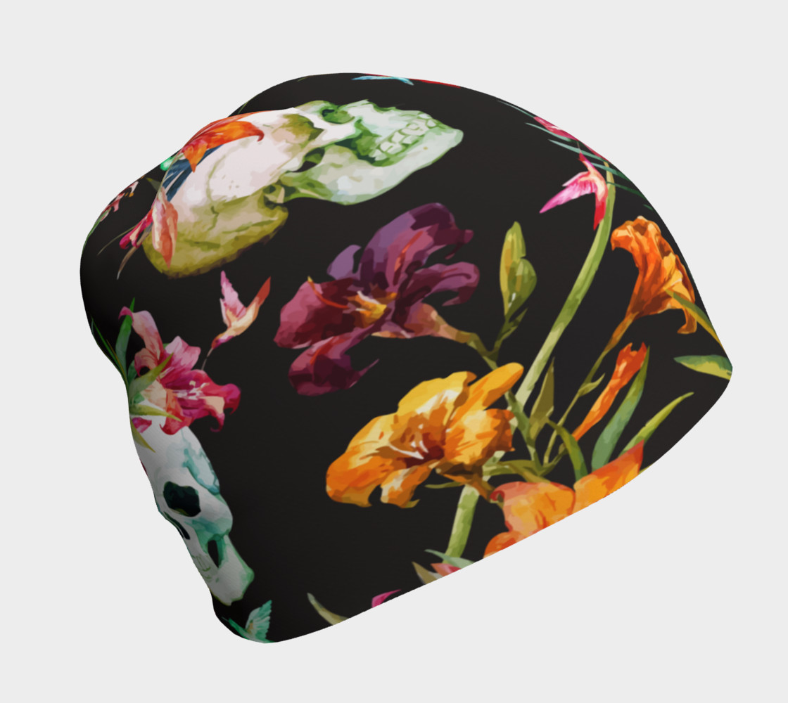 Skulls and Flowers, Oh My, Beanie preview #1