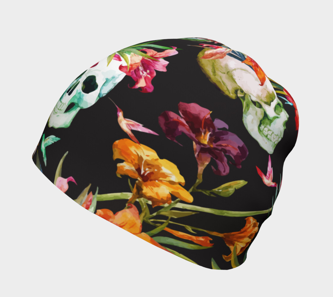 Skulls and Flowers, Oh My, Beanie preview #2