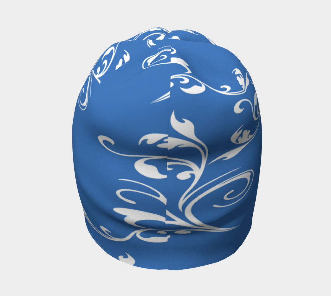 Aperçu de Stylin' Blue and White Beanie #4