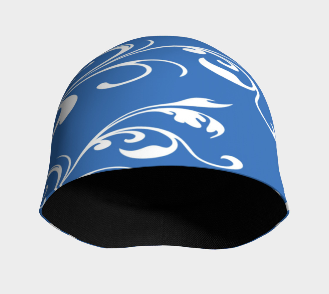 Aperçu de Stylin' Blue and White Beanie #3
