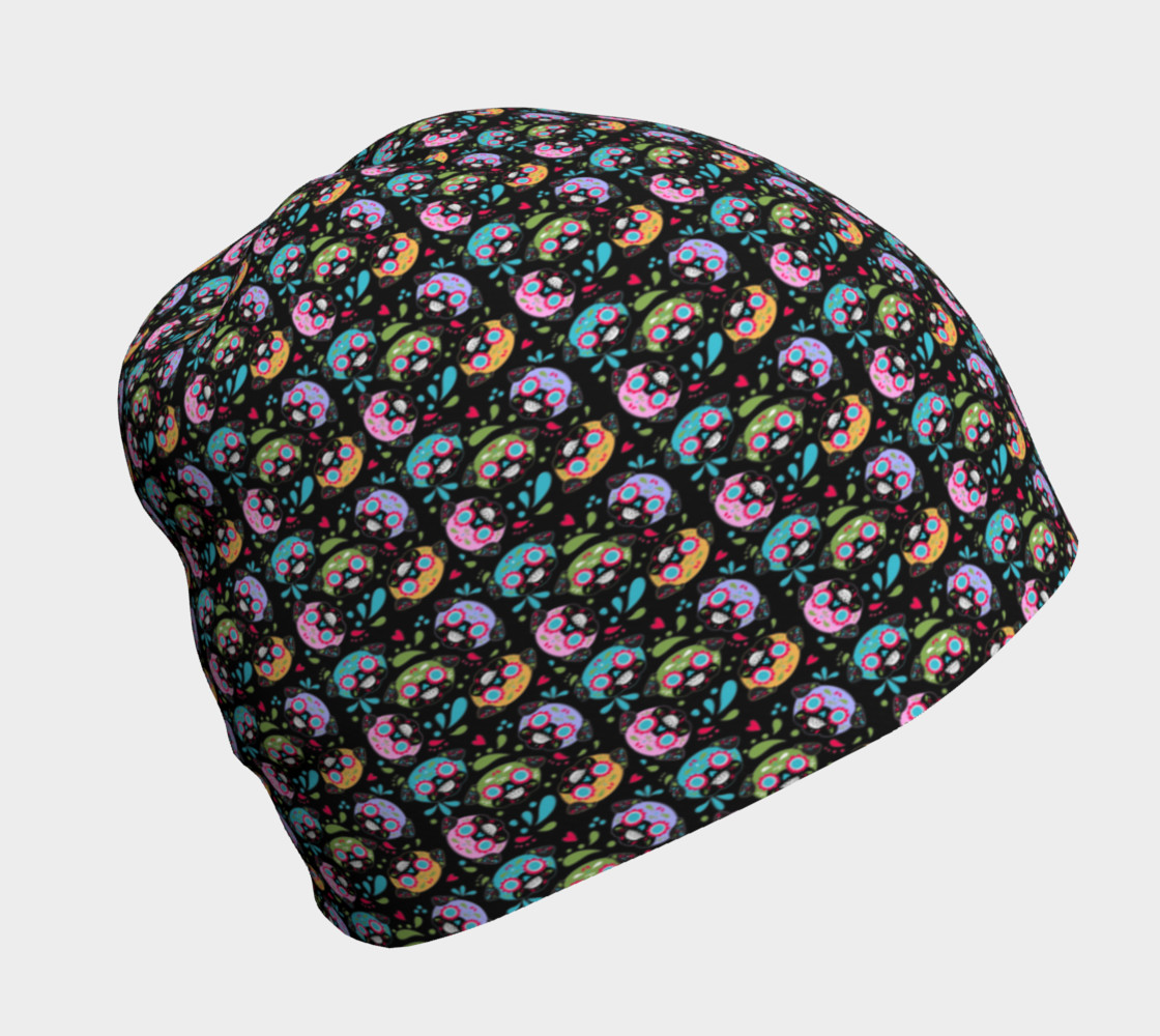 Aperçu de Pug Sugar Skull Pattern Small #1