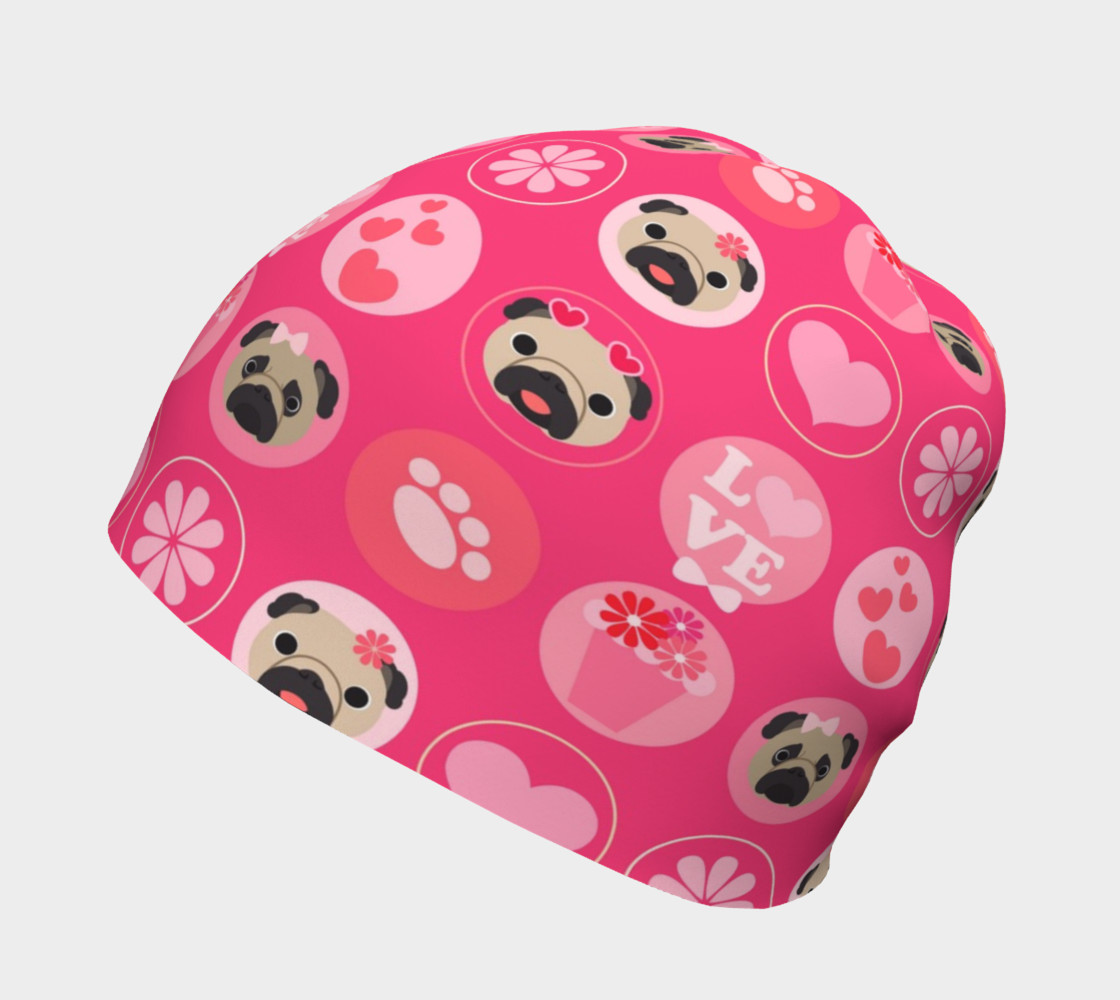 Aperçu de Valentine Pugs - Bright Pink #2