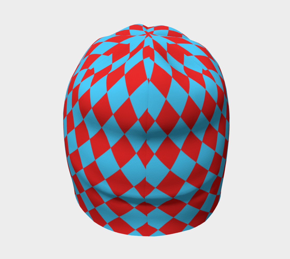 Red and Blue Diamonds Beanie preview #4