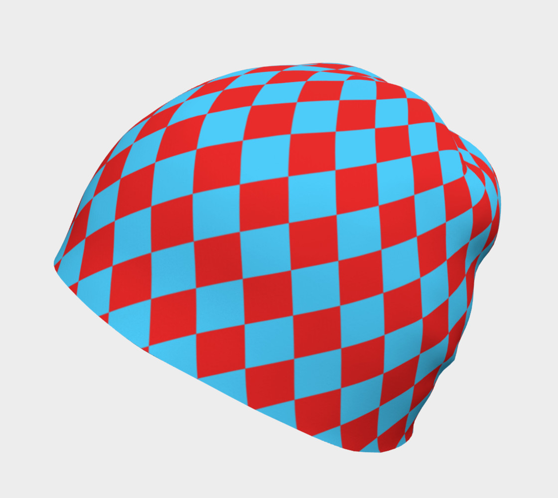 Red and Blue Diamonds Beanie preview #2