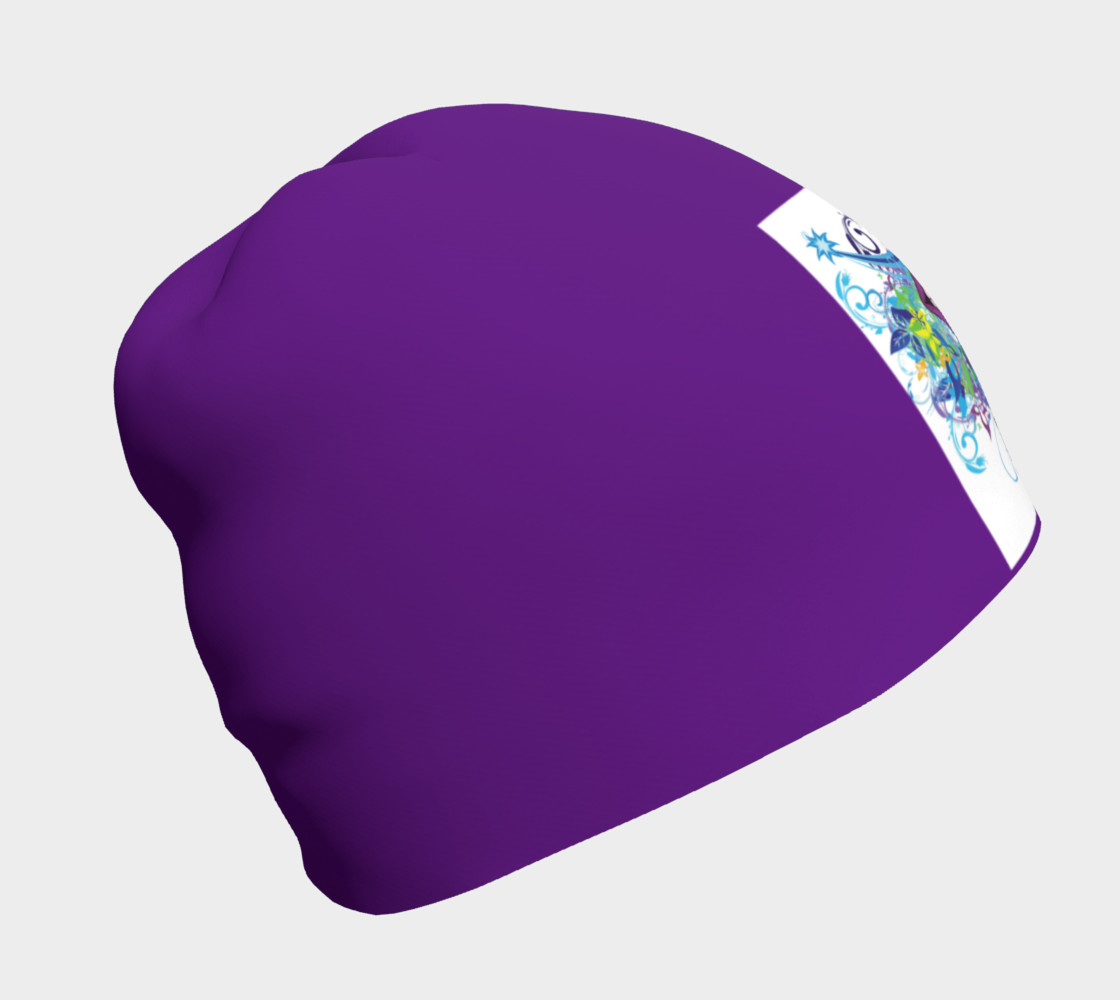 Aperçu de Purple Smile Beanie #1