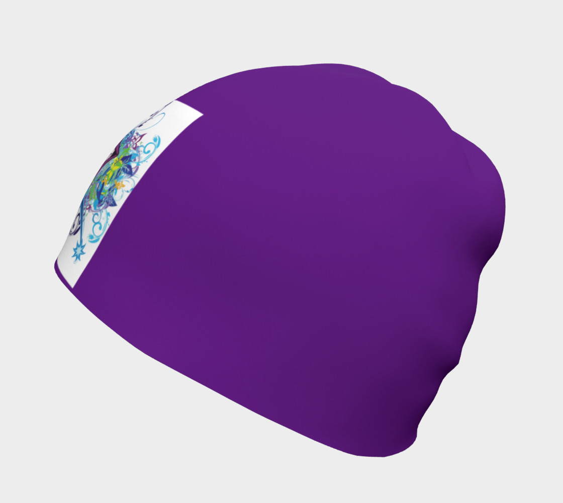 Aperçu de Purple Smile Beanie #2
