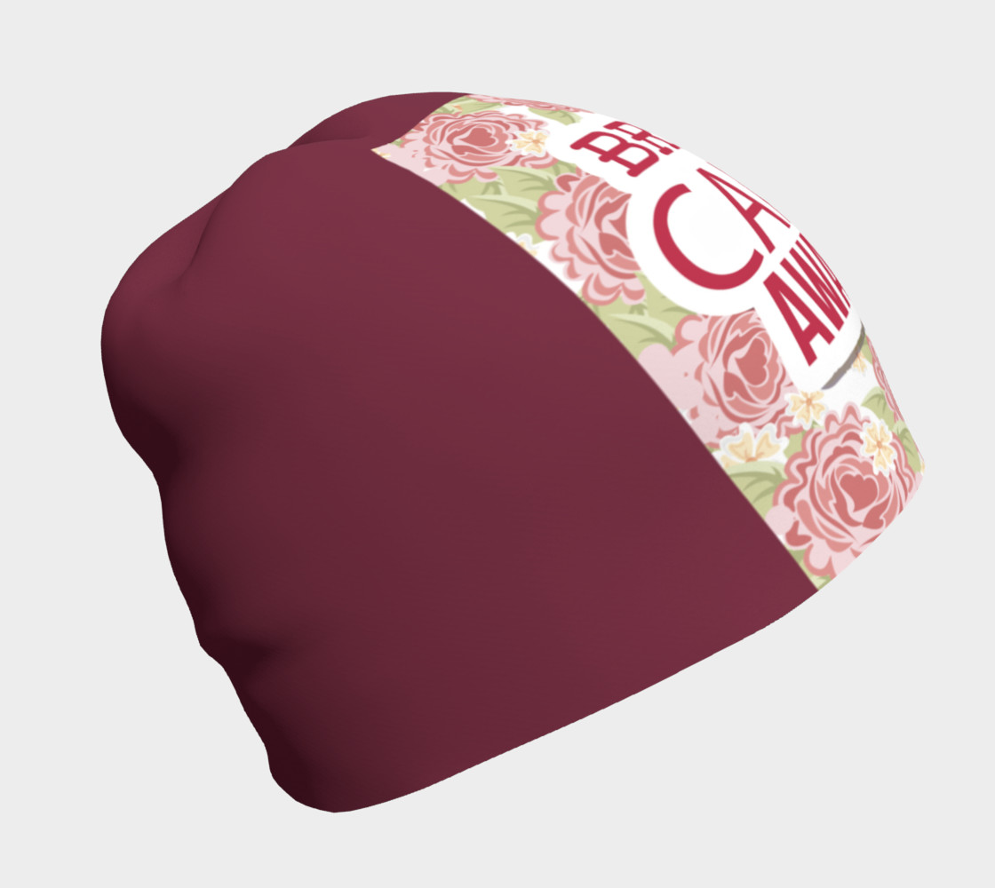 Aperçu de Breast Cancer Awareness Roses Beanie #1