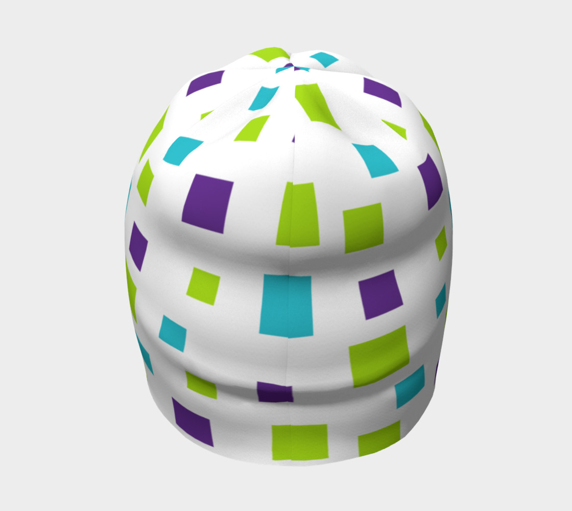 Multicolored Squares Beanie preview #4