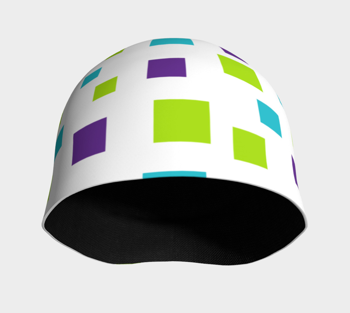 Multicolored Squares Beanie preview #3