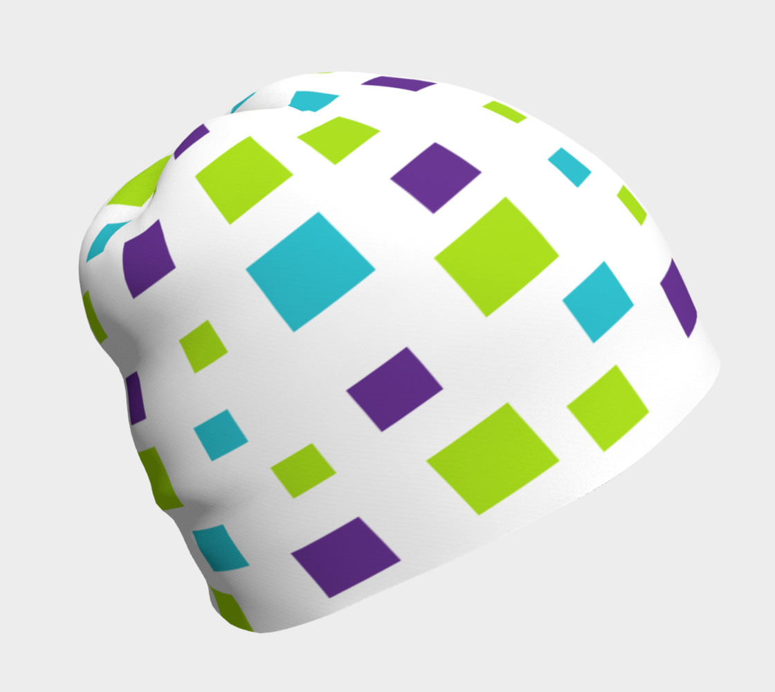 Multicolored Squares Beanie preview #1