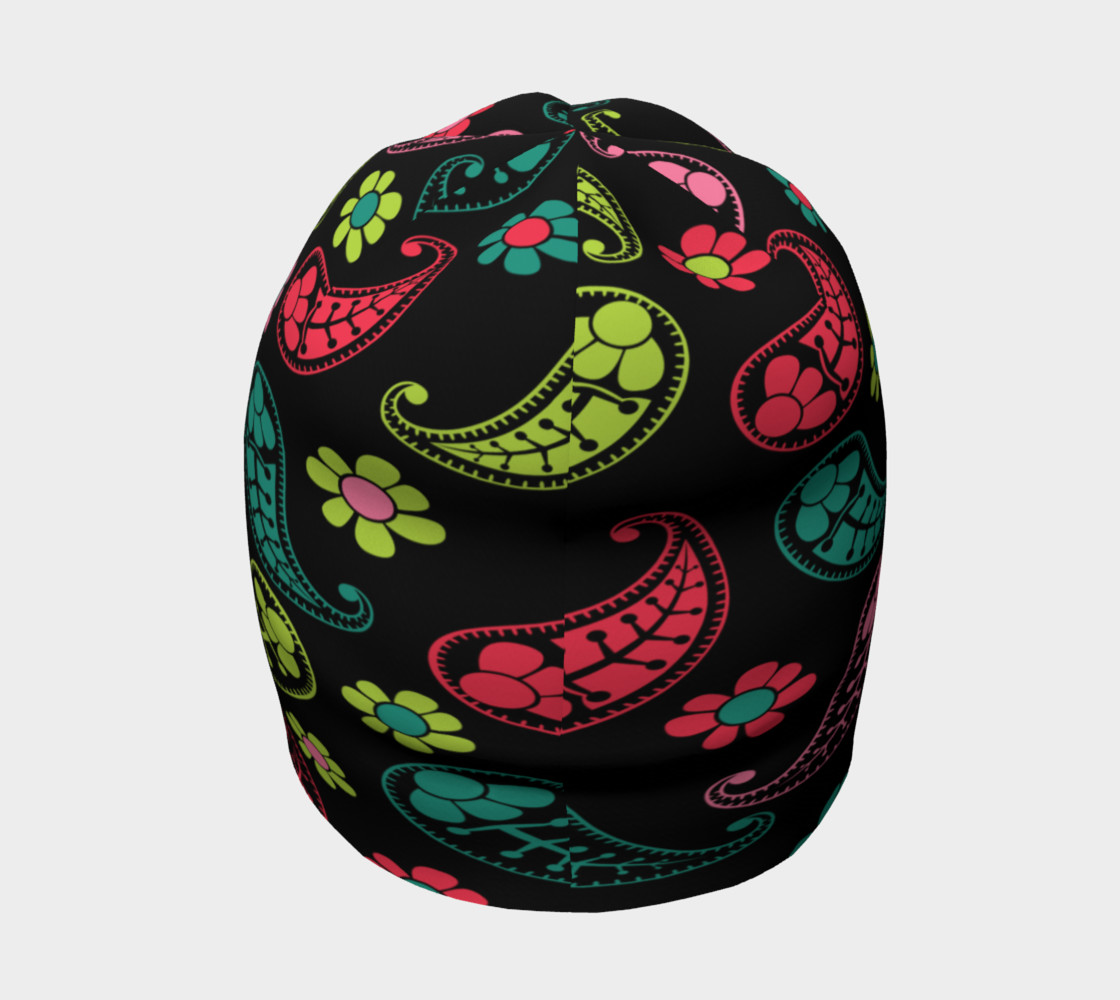 Aperçu de Neon Paisley Beanie #4