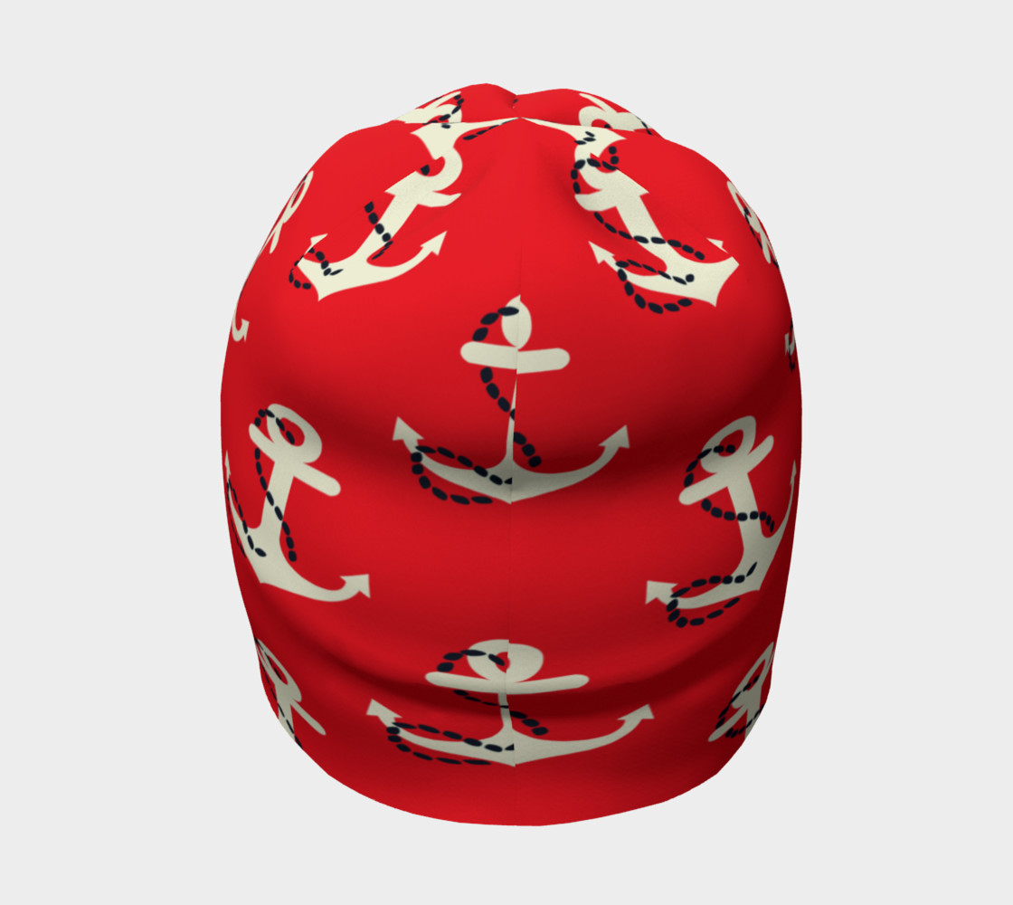 Aperçu de Red Retronautical Beanie #4