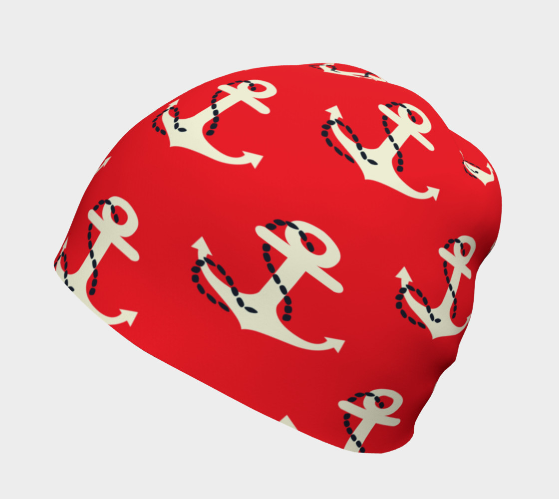 Aperçu de Red Retronautical Beanie #2