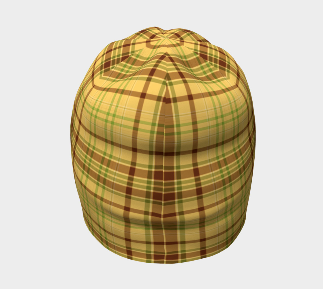 Aperçu de Yellow Plaid Beanie #4