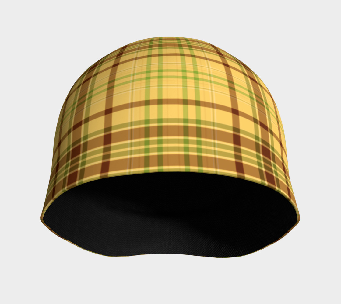 Aperçu de Yellow Plaid Beanie #3