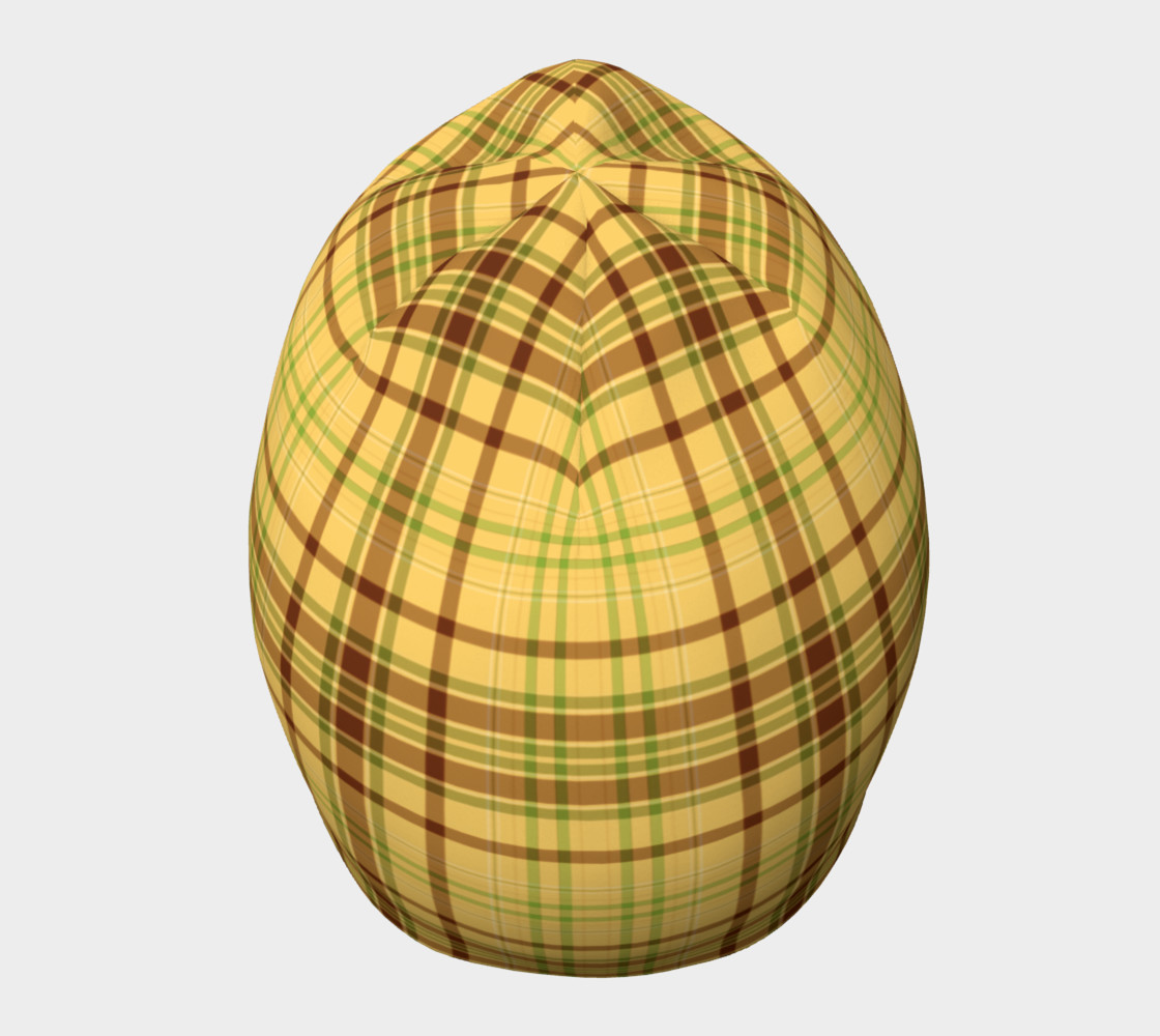 Aperçu de Yellow Plaid Beanie #5