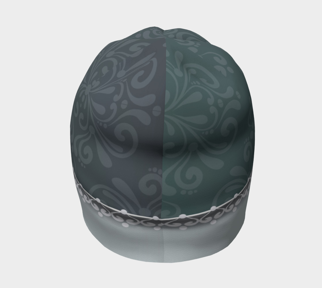 Blue Damask Beanie preview #4