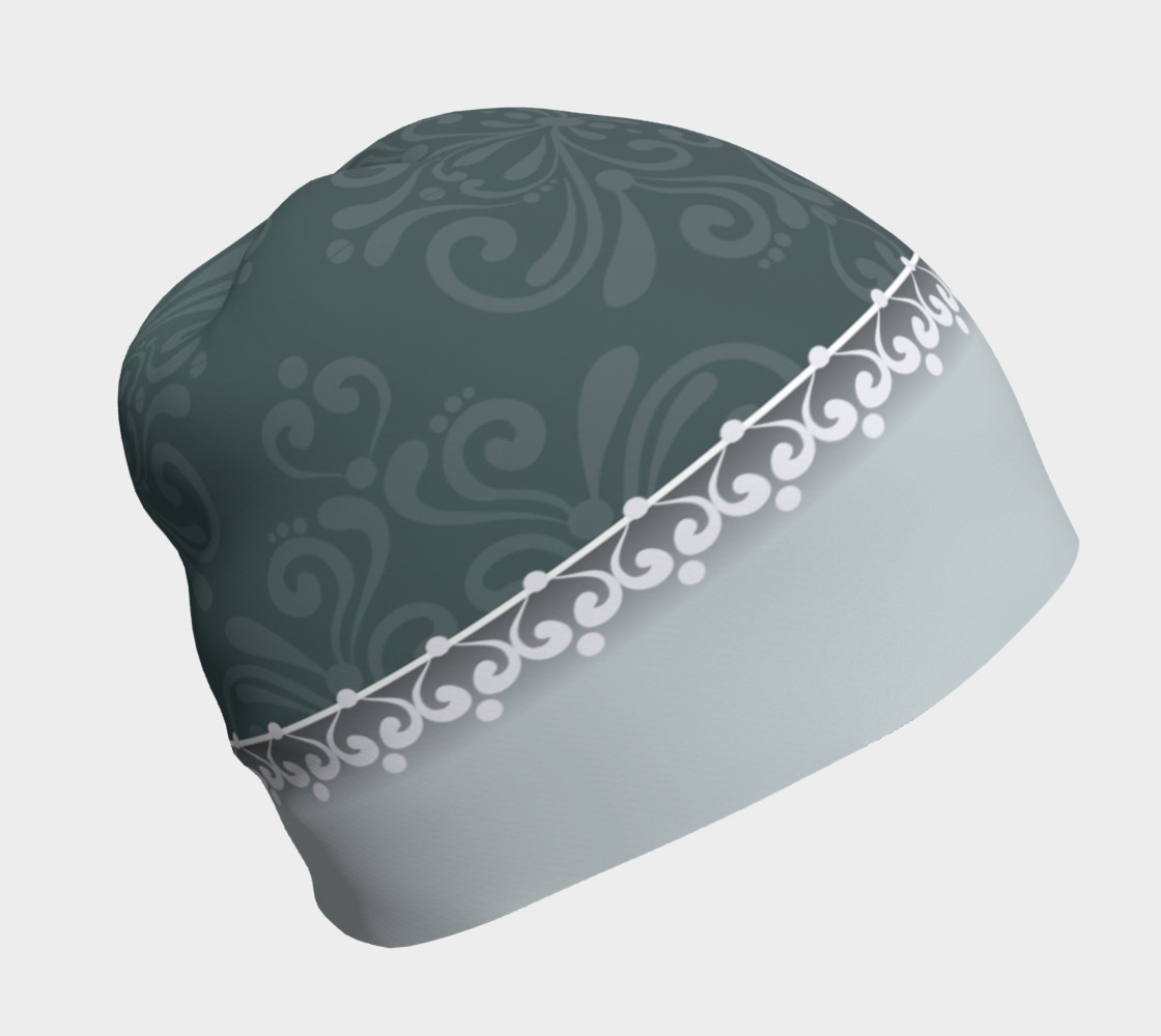 Blue Damask Beanie preview #1
