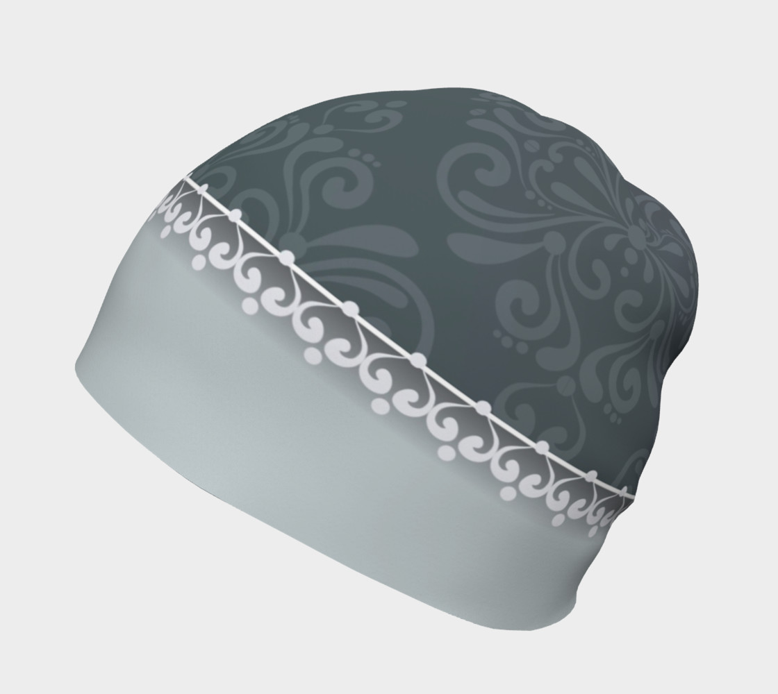 Blue Damask Beanie preview #2