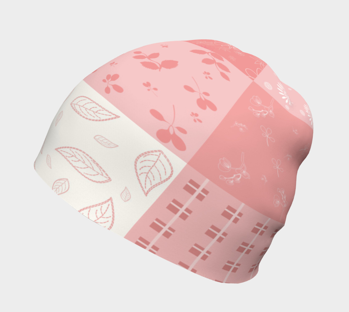 Aperçu de Pink Americana Quilt Beanie #2