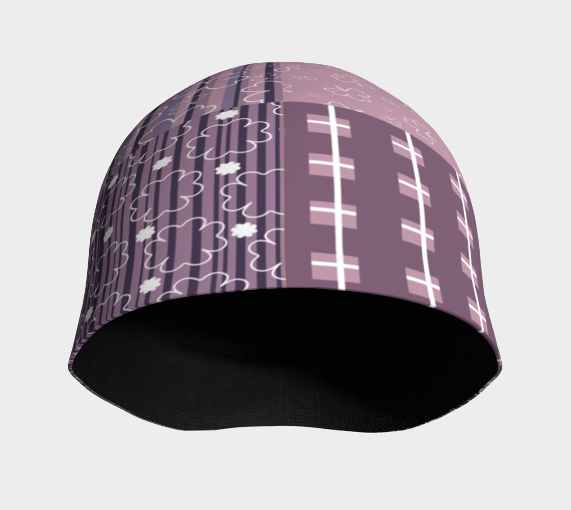 Purple Americana Quilt Beanie preview #3