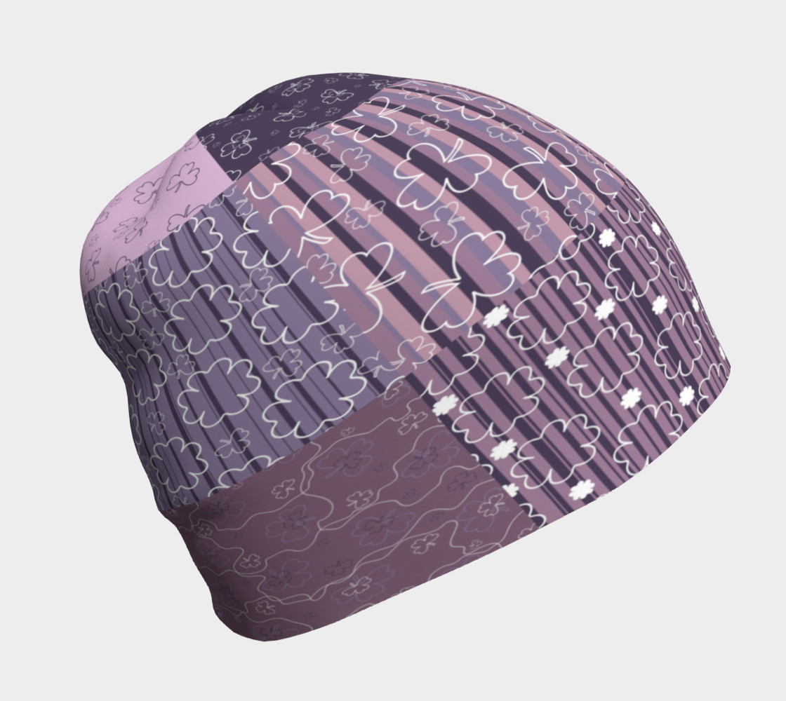 Purple Americana Quilt Beanie preview #1