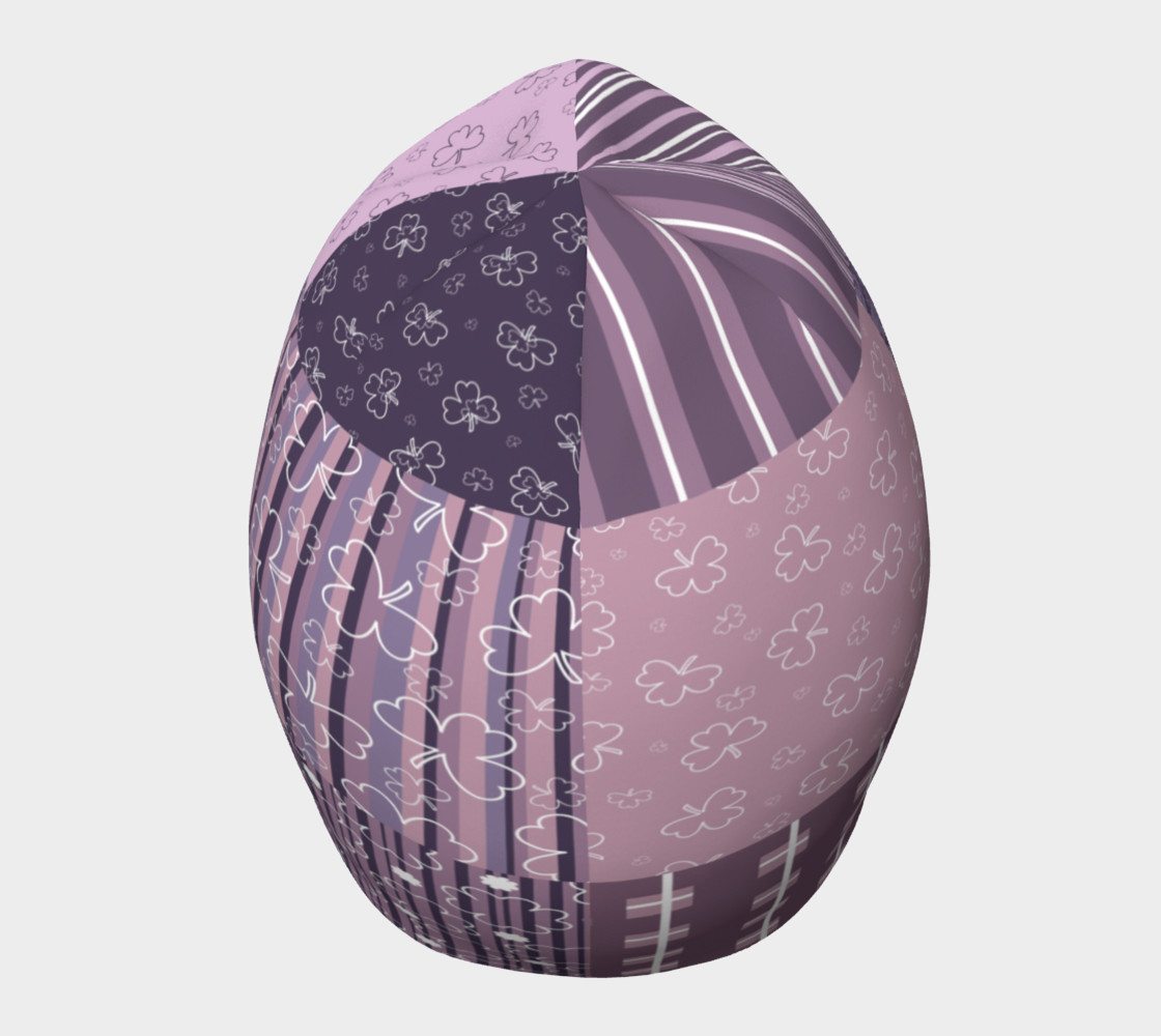 Purple Americana Quilt Beanie preview #5
