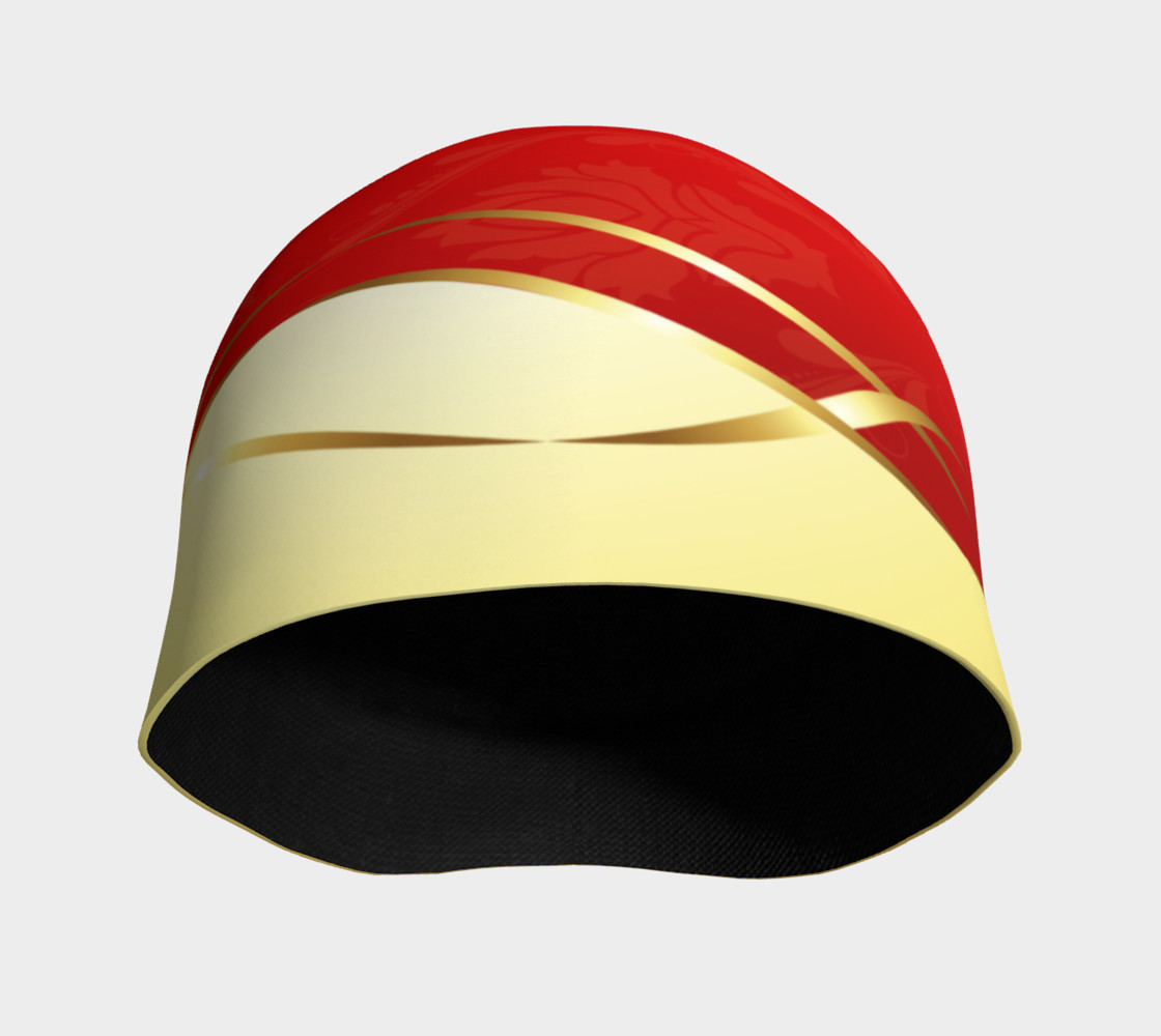 Red With Gold Beanie preview #3