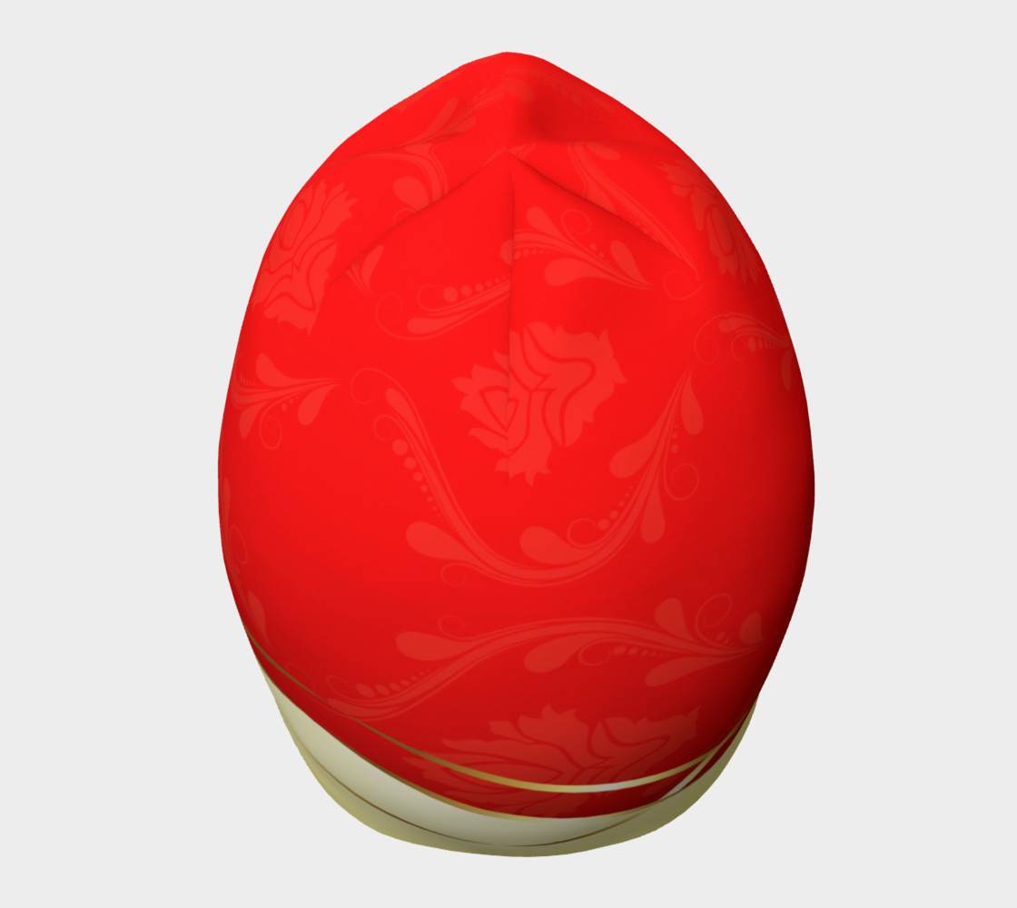 Red With Gold Beanie preview #5