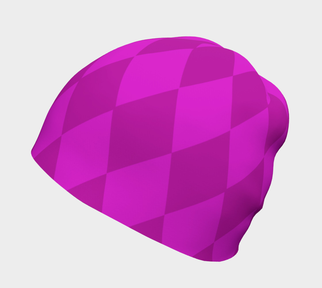 Harlequin Fuchsia Beanie preview #2