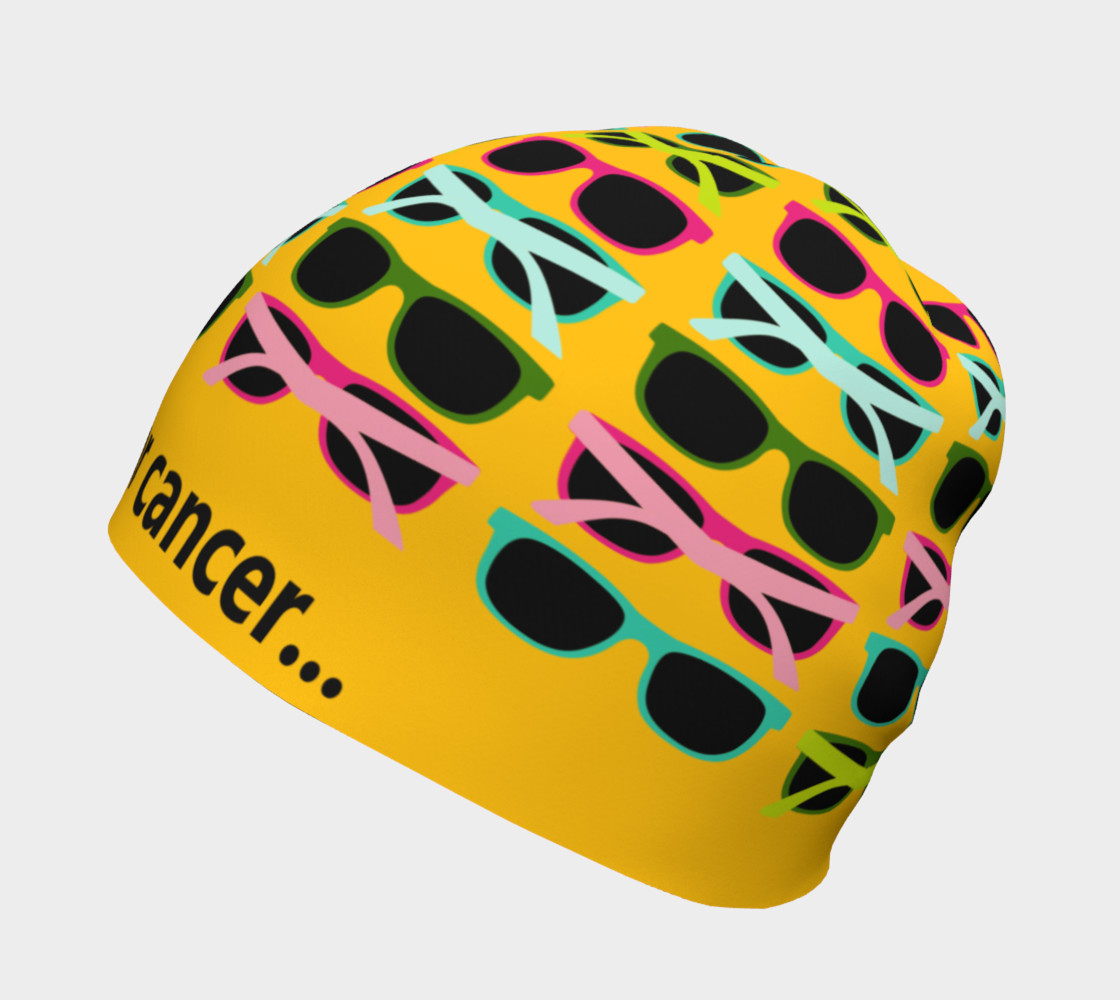 Aperçu de Way Too Cool For Cancer Beanie #2