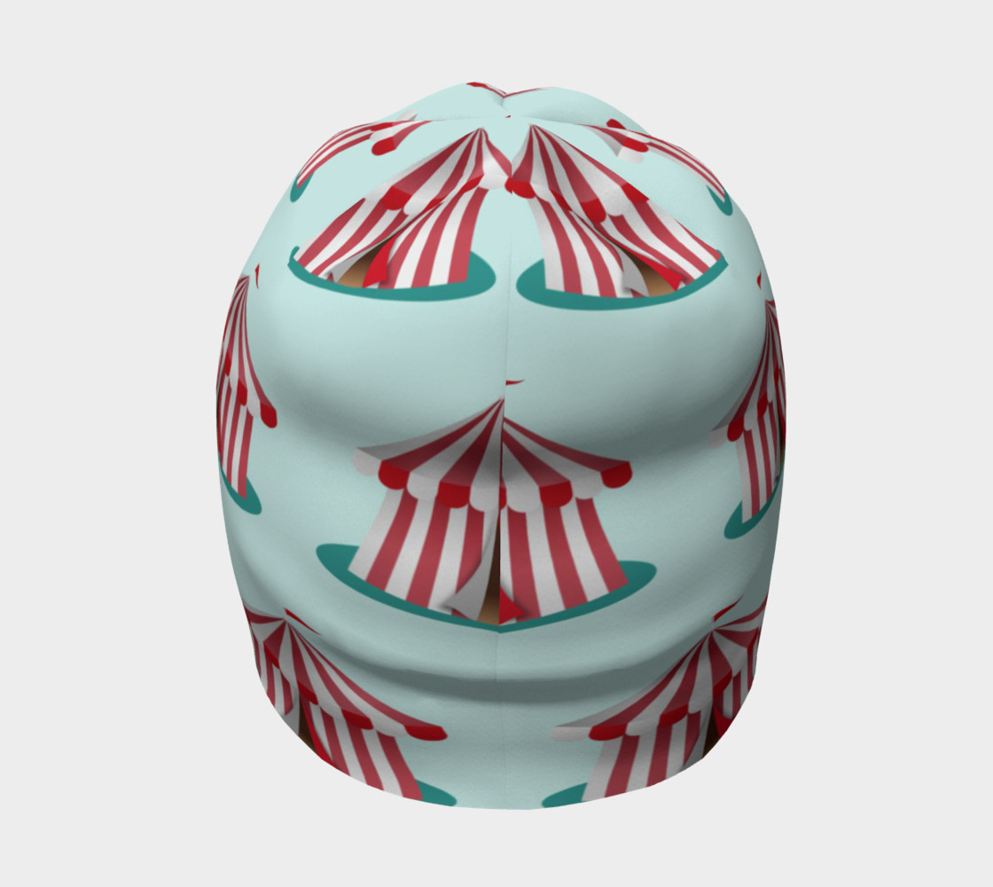 Red and White Circus Tents Beanie preview #4
