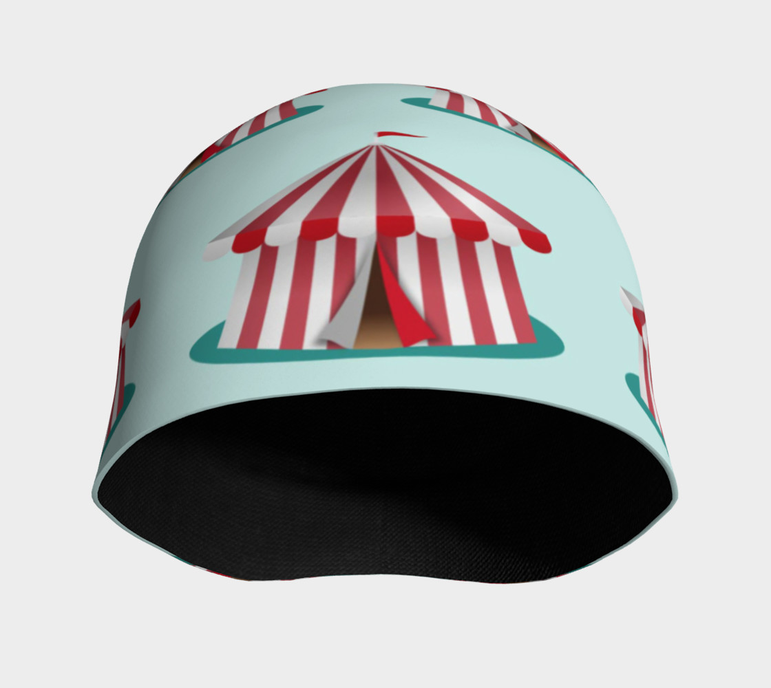 Red and White Circus Tents Beanie preview #3