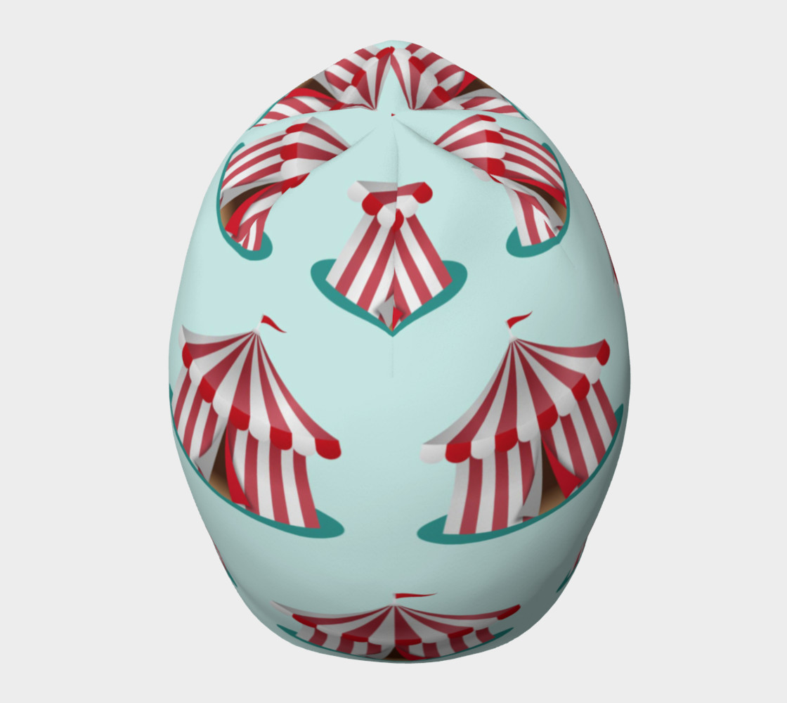 Red and White Circus Tents Beanie preview #5