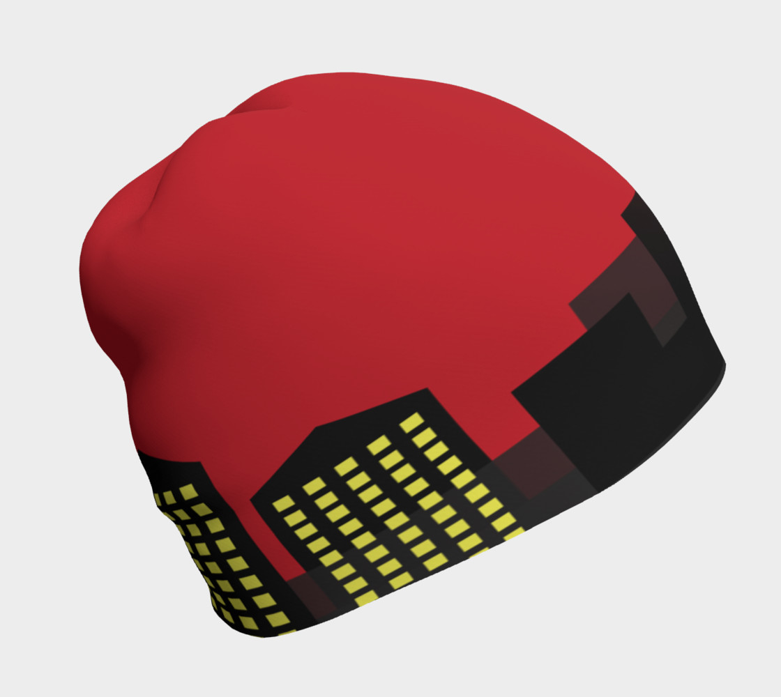 Comic Book City Sunset Beanie 3D preview