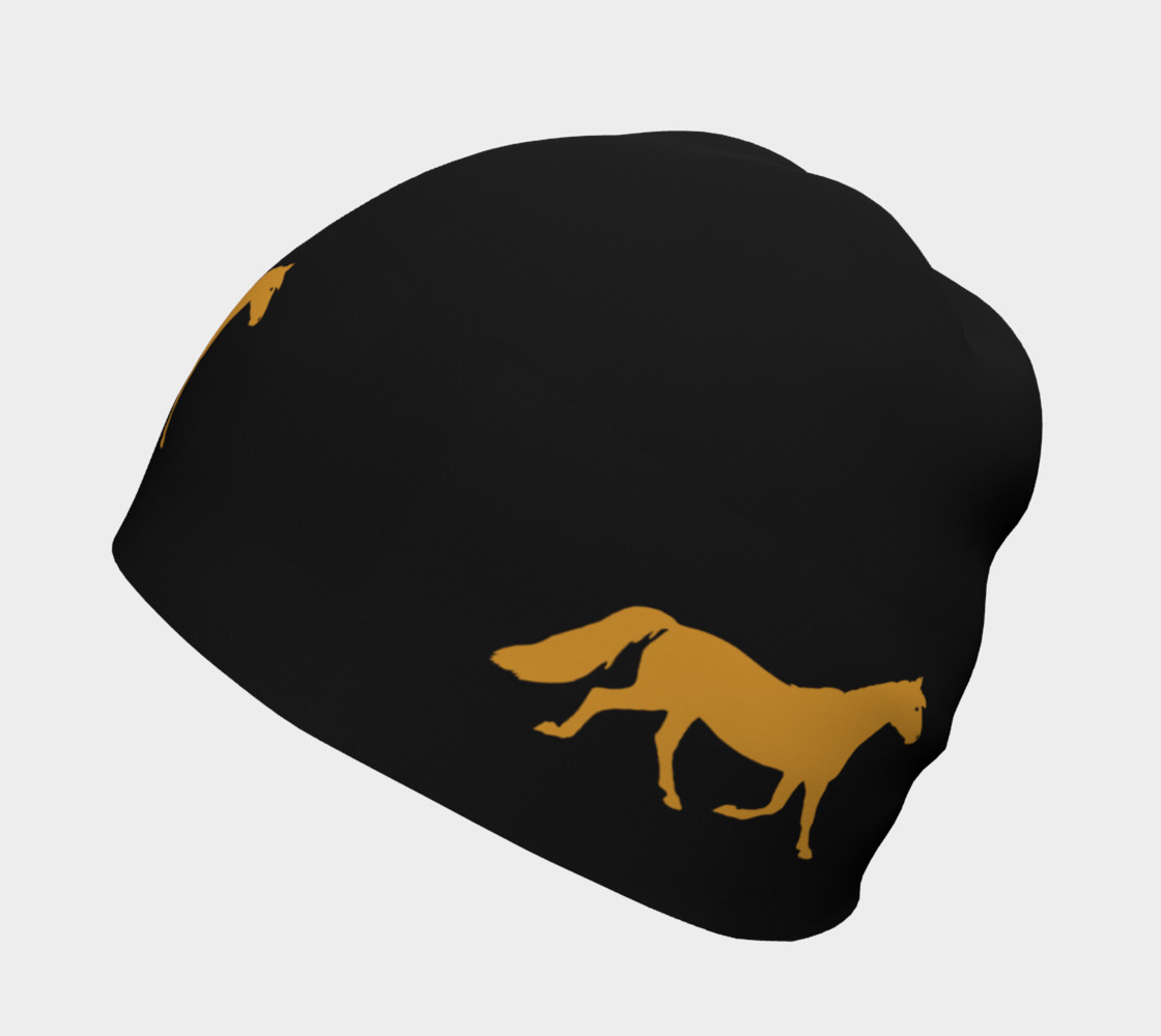 Aperçu de gold pony on black #2