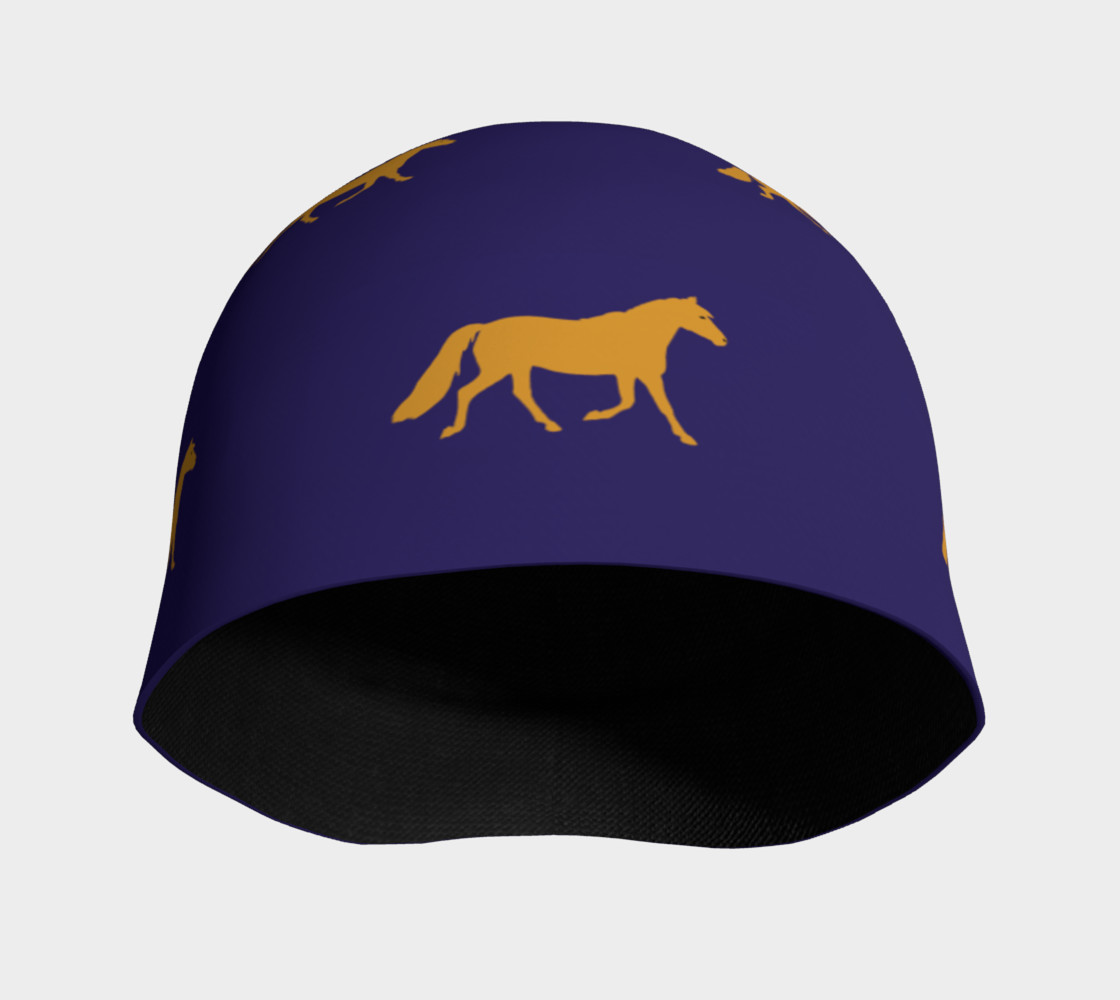 Aperçu de gold pony small on blue #3