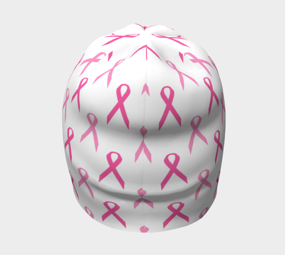 Pink Ribbons for Breast Cancer Awareness Beanie thumbnail #5
