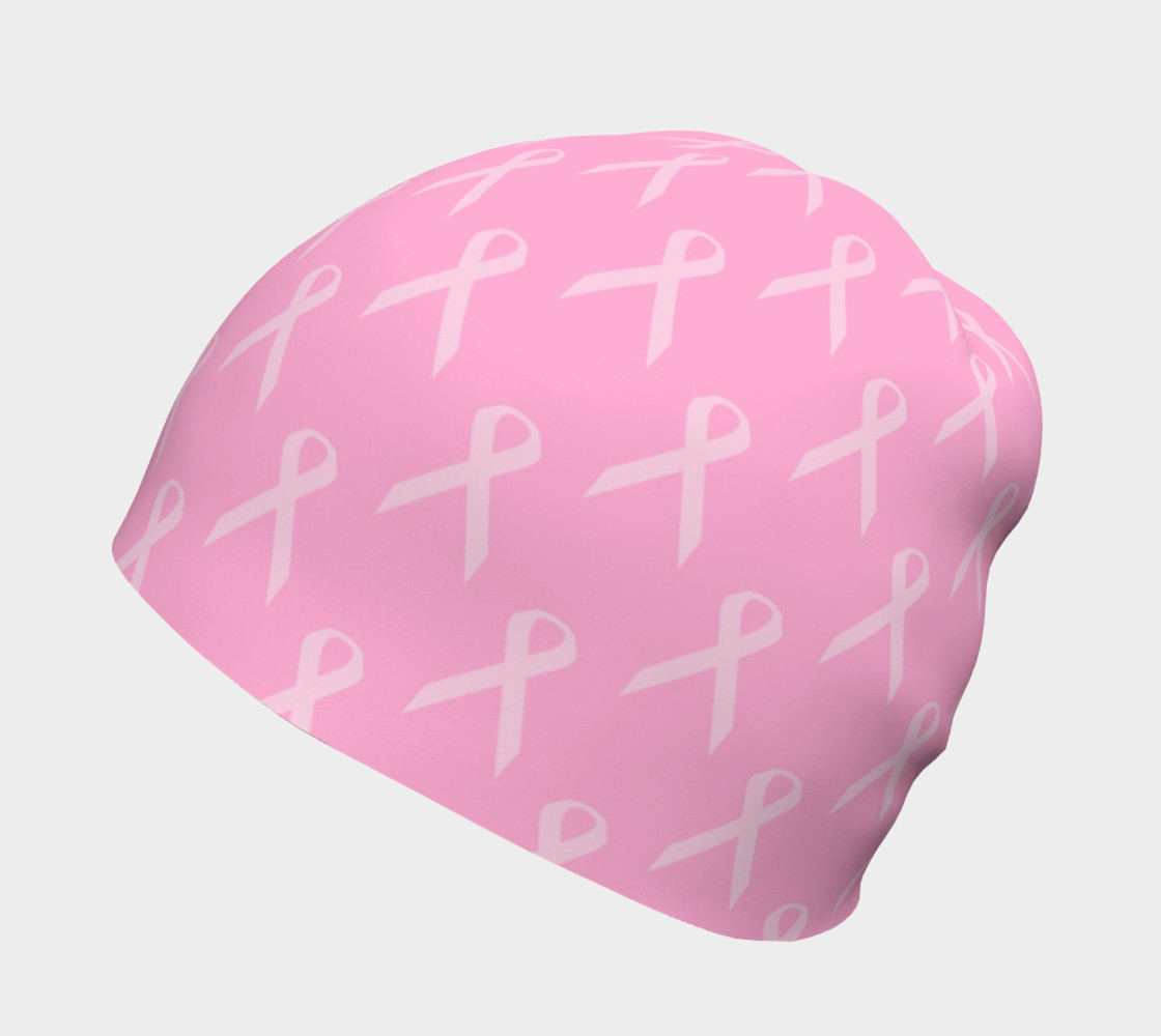Pink On Pink Breast Cancer Awareness Beanie thumbnail #3