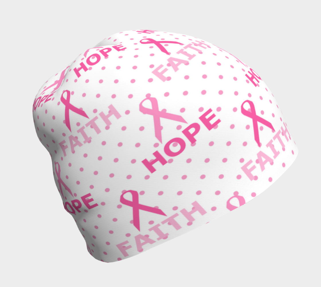 Faith Hope Breast Cancer Awareness Beanie preview #1