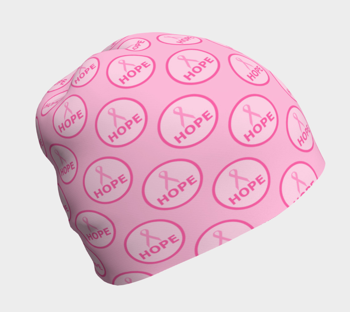 Hope Ribbons for Breast Cancer Awareness Beanie 3D preview