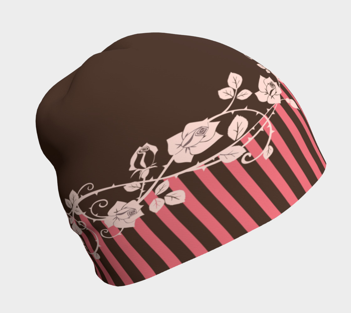 Aperçu de Brown and Pink Feminine Beanie #1