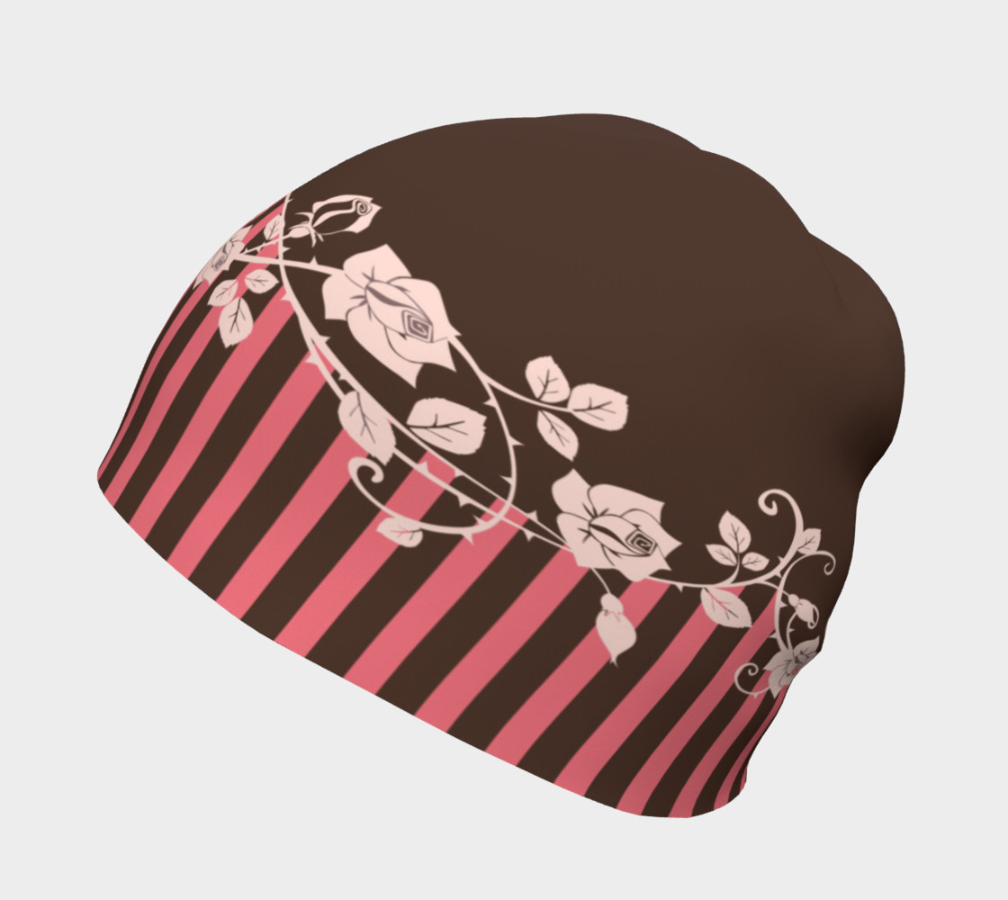 Aperçu de Brown and Pink Feminine Beanie #2