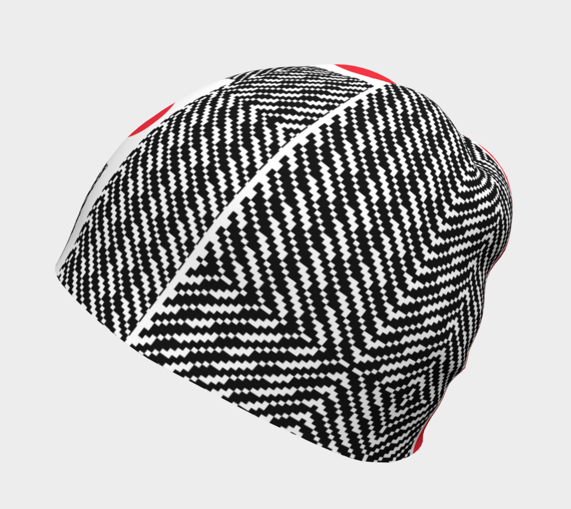 Aperçu de Black Pattern With Red Circle #2