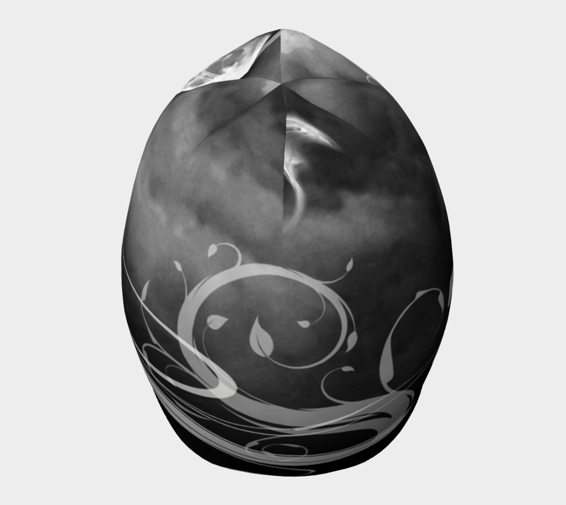 Black and White Moonstruck Beanie Cap preview #5